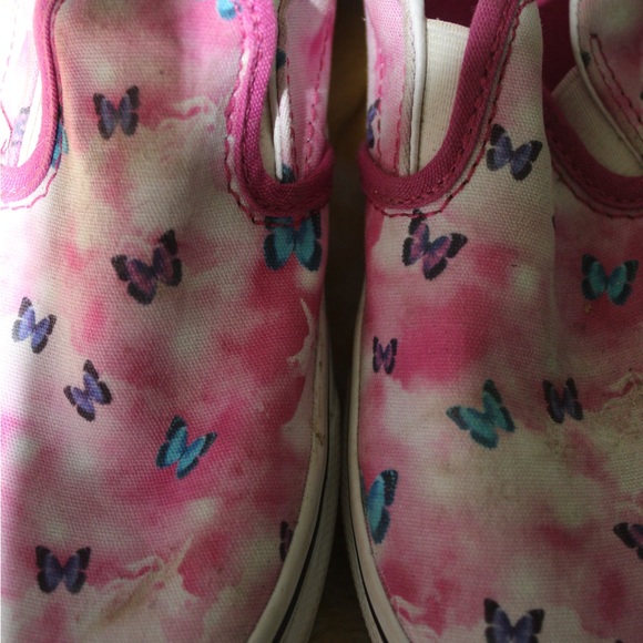 Size 3.0 kids butterfly and unicorn vans sneakers. - Picture 3 of 6